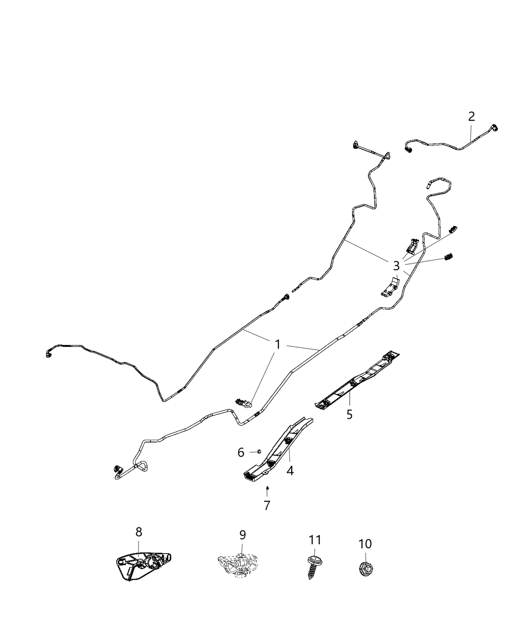 Mopar 68254905AB Bundle-Fuel Line