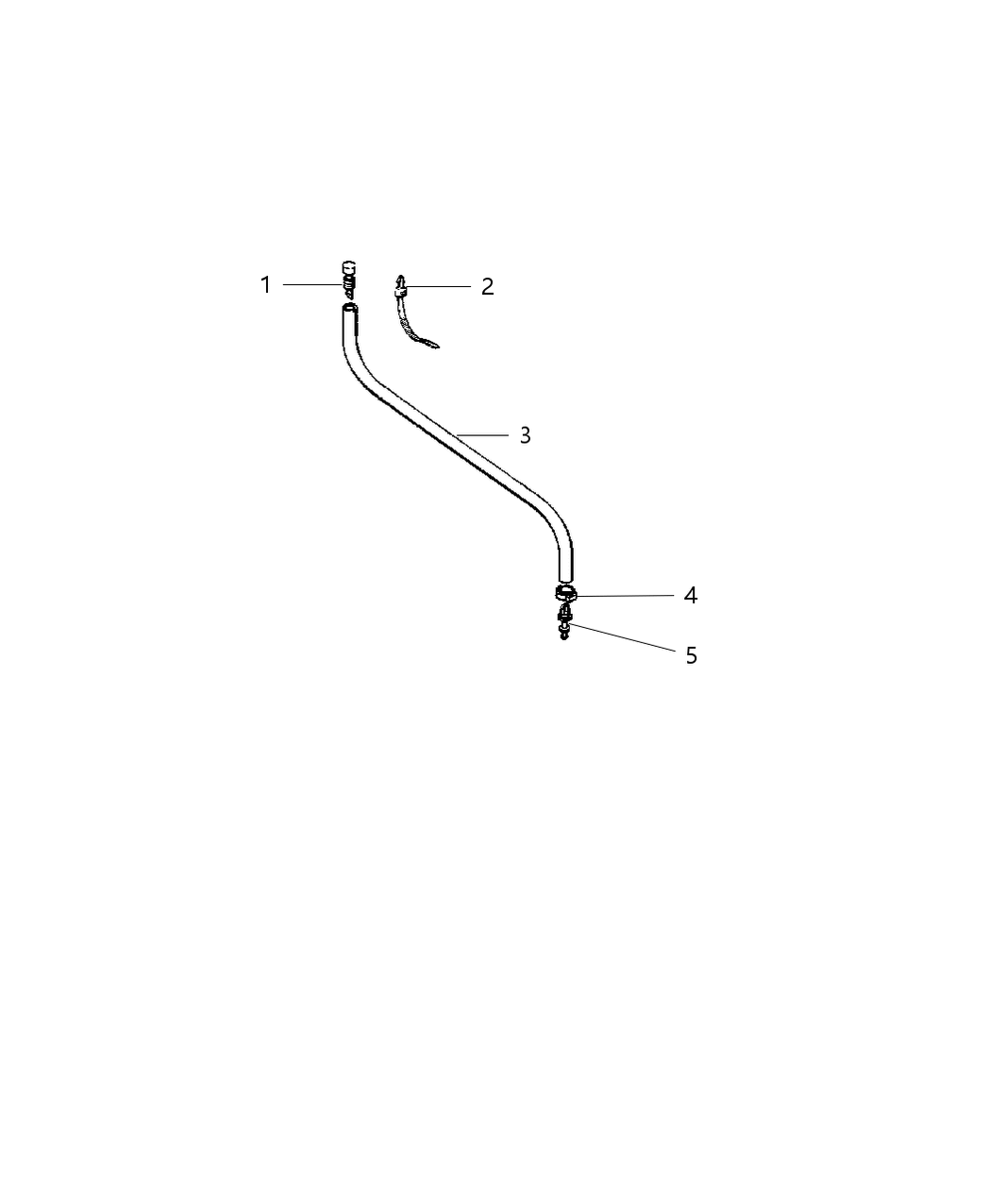 Mopar 52098655AB Hose-Axle Vent