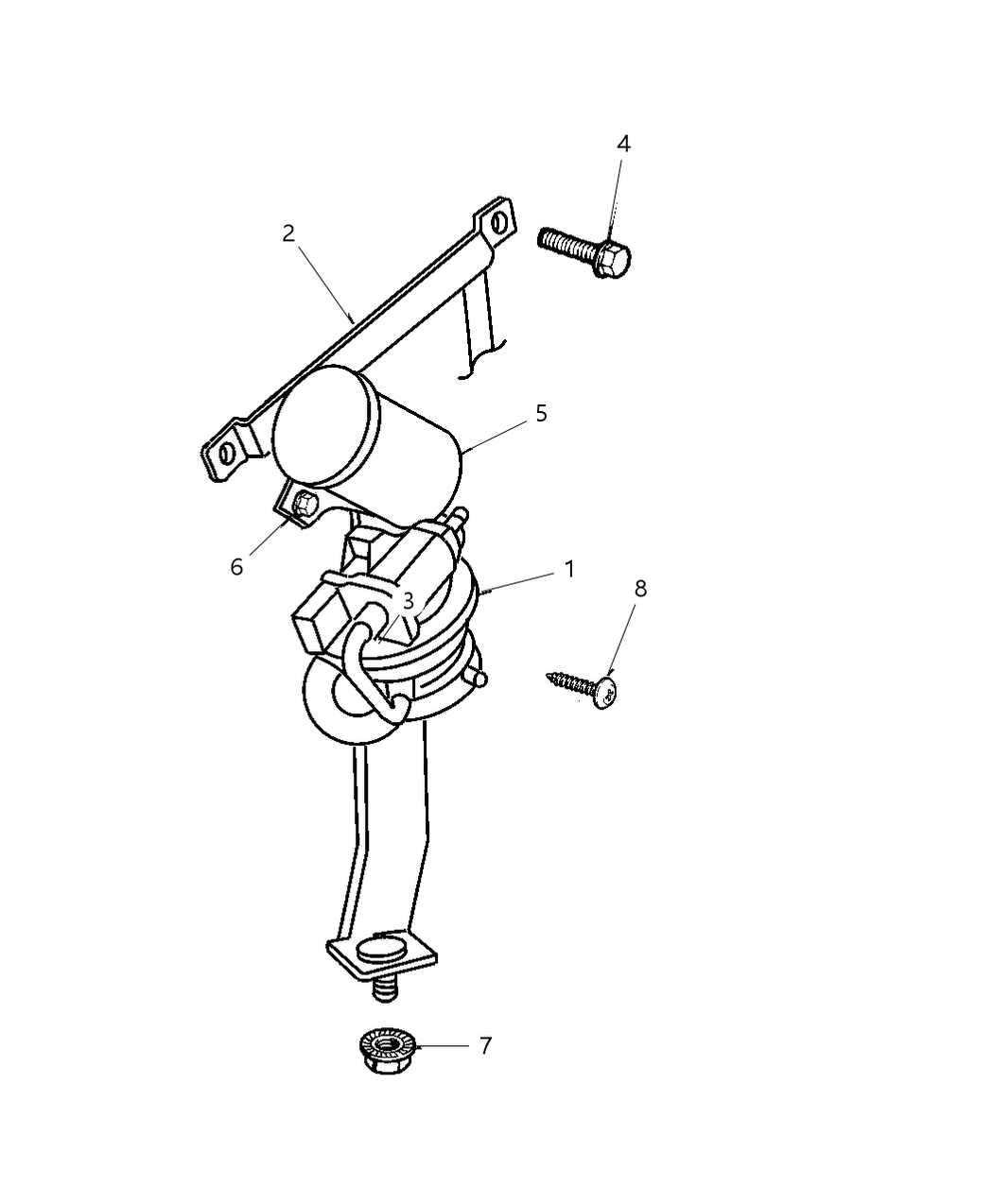 Mopar 4897709AA Bracket-LDP/DCP And Filter