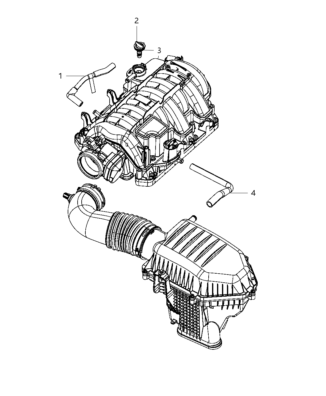 Mopar 68322214AA Hose-Make Up Air