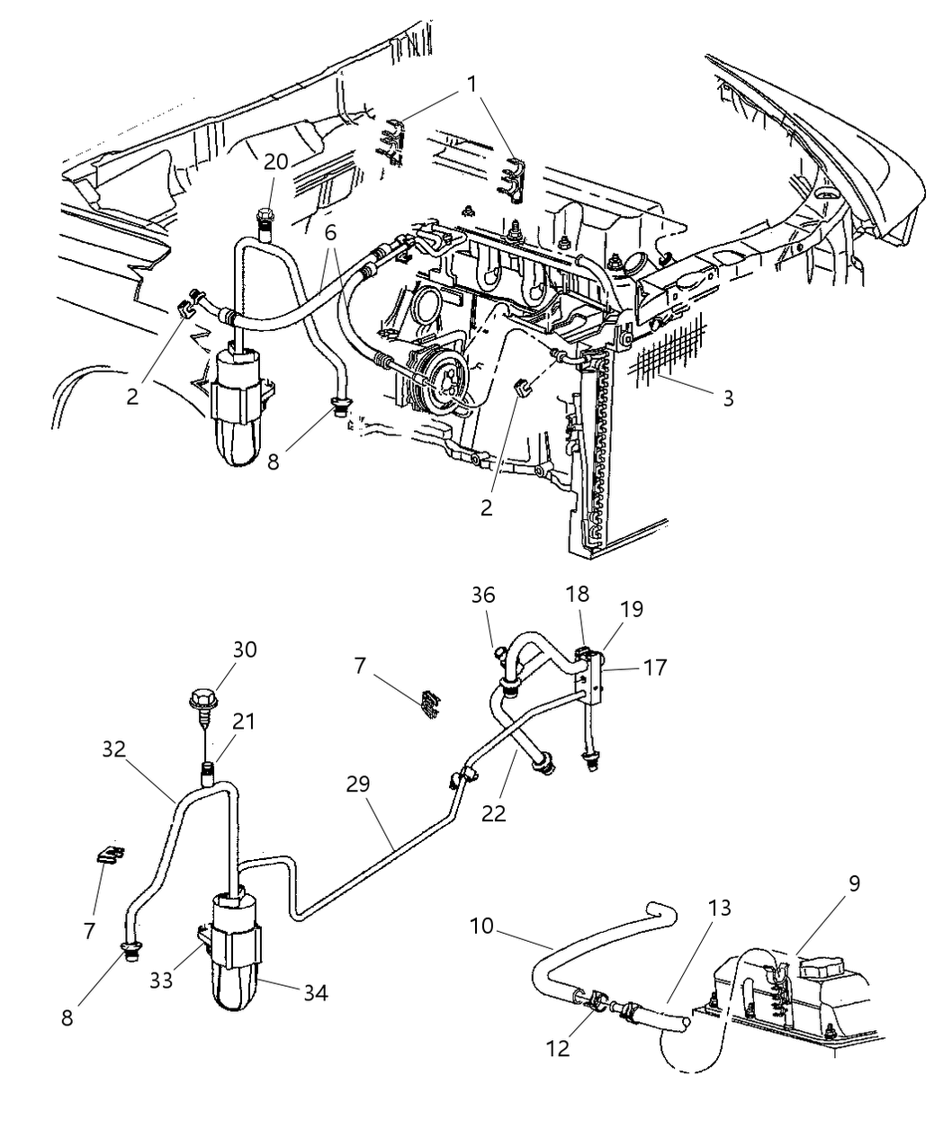 Mopar 5010447AA Bolt-A/C Line Mounting