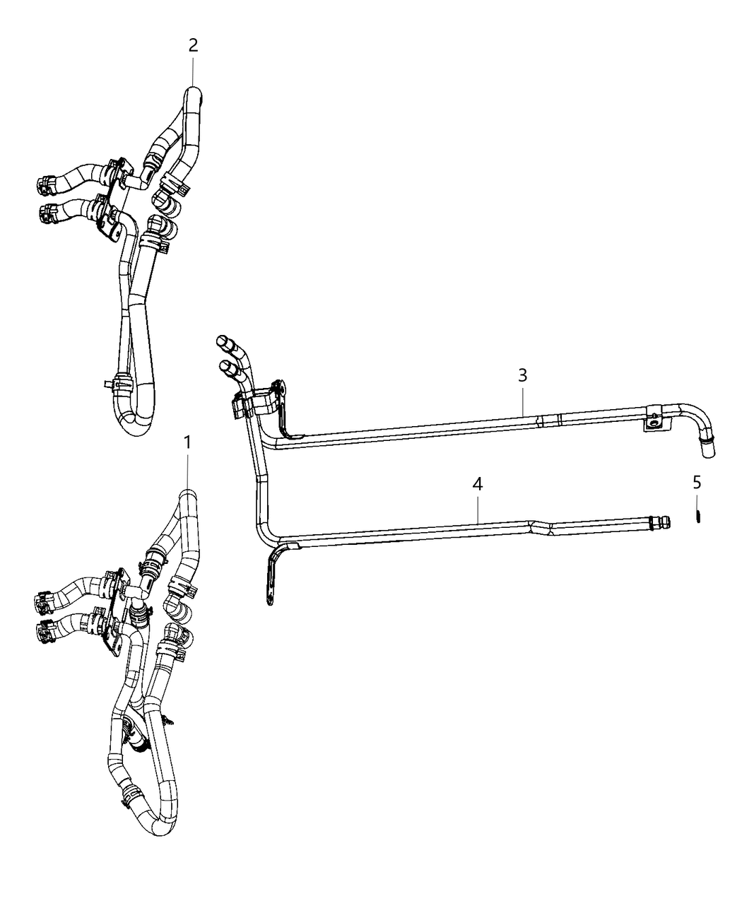 Mopar 55038042AG Hose-Heater Supply And Return