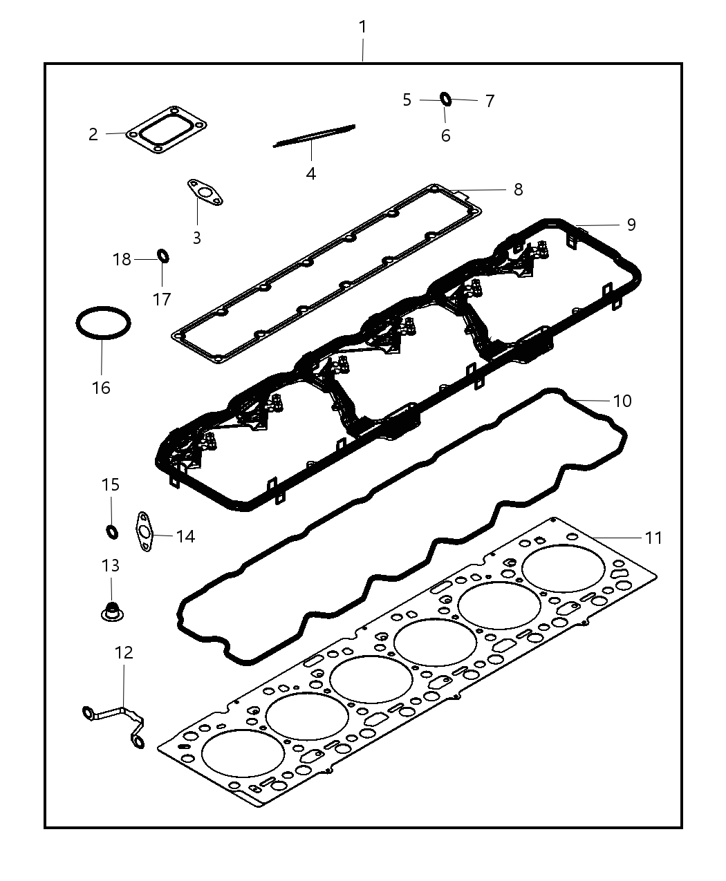 Mopar 5093228AB Gasket Pkg-Cylinder Head Overhaul