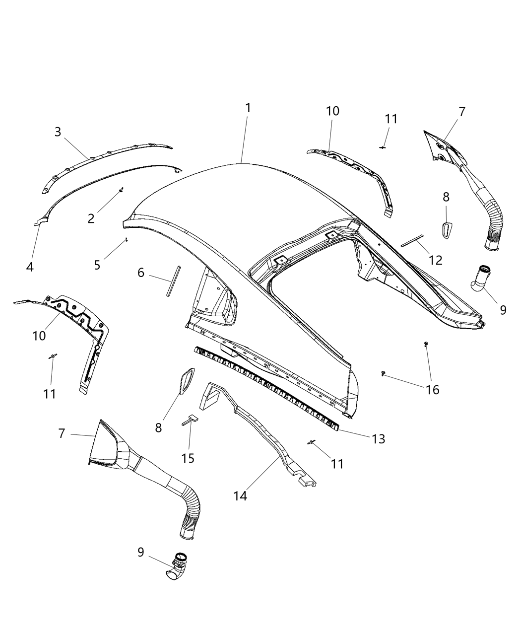 Mopar 5043043AB Duct-Brake Cooling