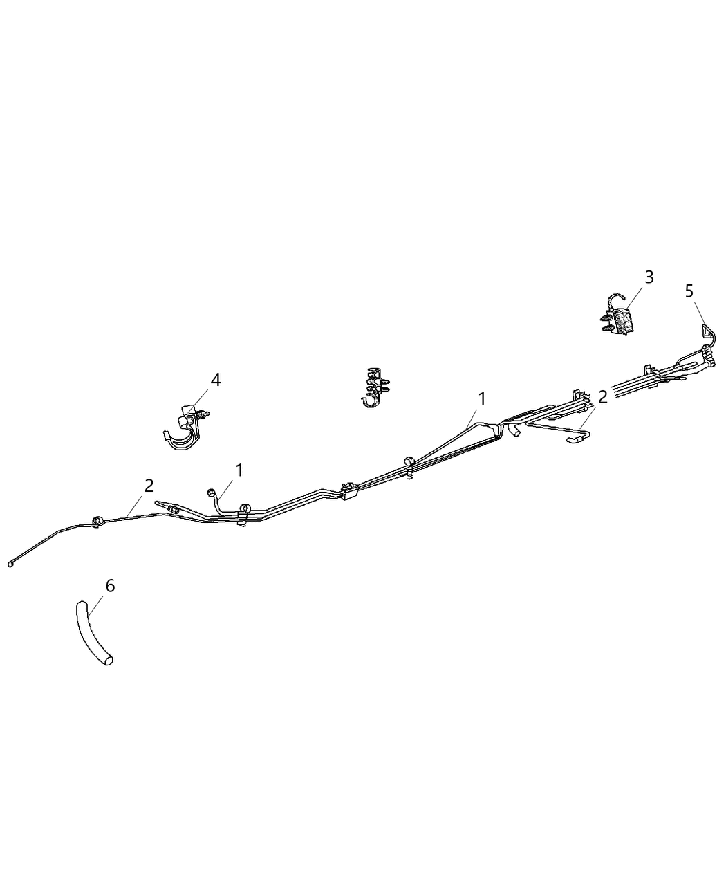 Mopar 55398369AA Tube-Control Valve To CANISTER