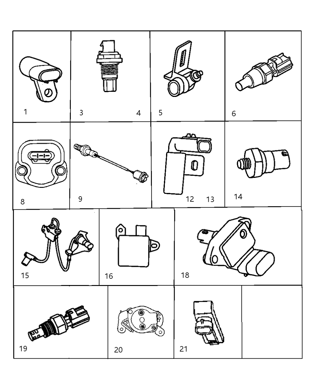 Mopar 4695980 Sensor-Anti-Lock Front Wheel Brake