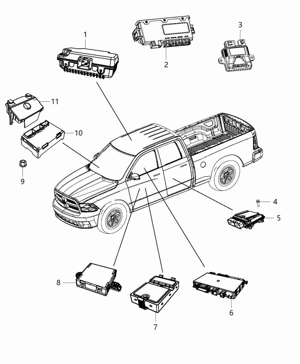 Mopar 68110979AB Module-Vehicle Systems Interface