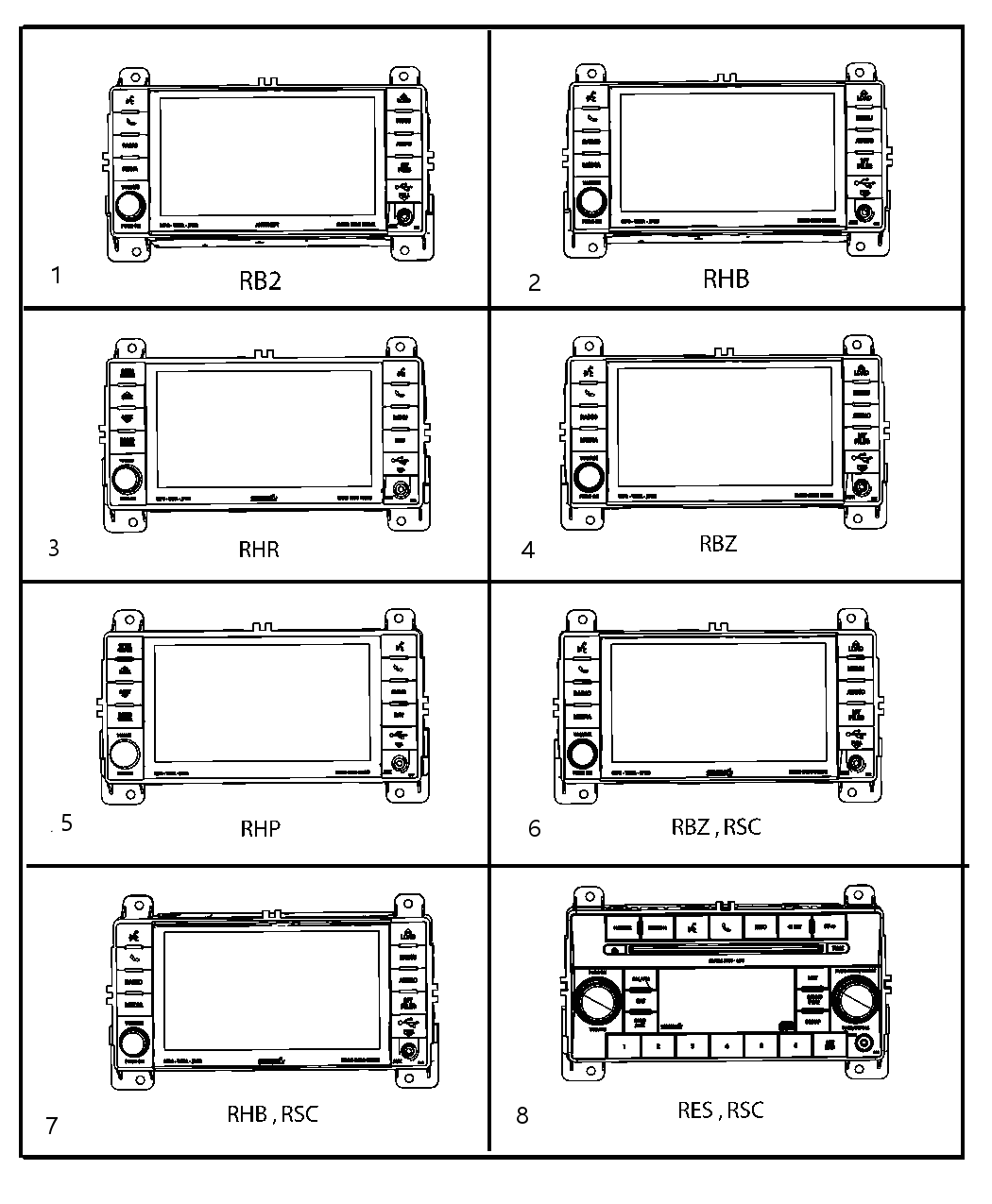 Mopar 5091401AF Radio-AM/FM/CD/DVD/HDD/SATELLITE