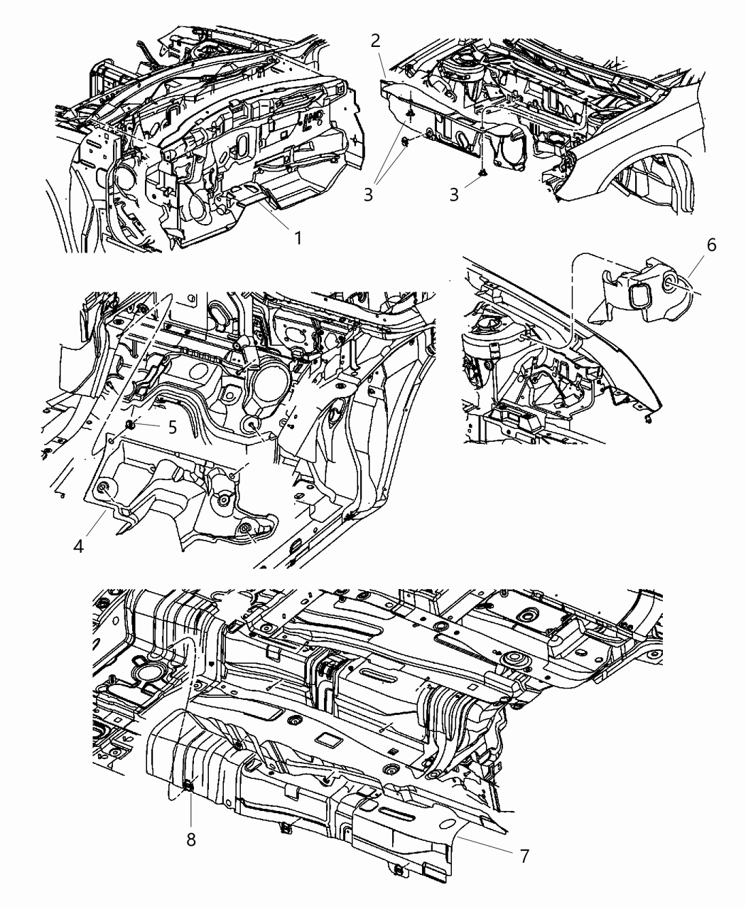 Mopar 68082033AB SILENCER-Instrument Panel