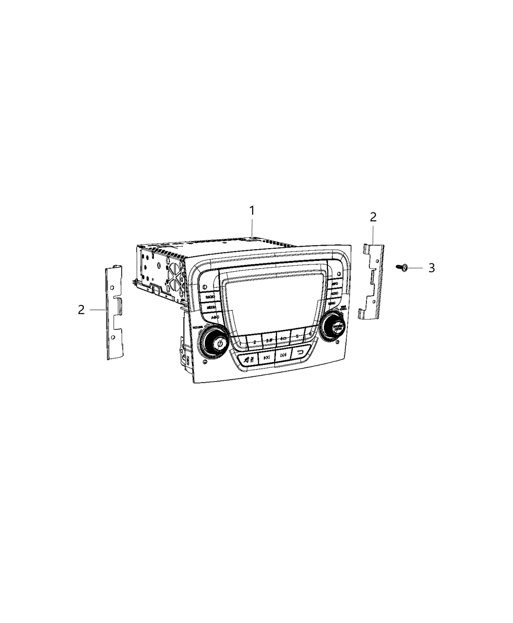 Mopar 6TS19LXHAA Radio-Multi Media