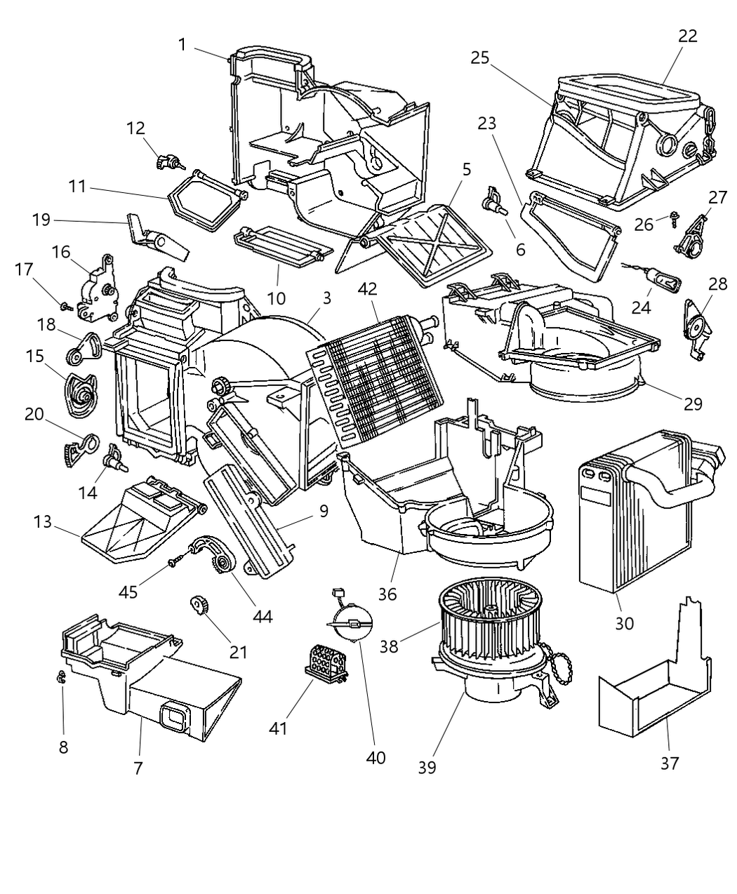 Mopar 4644811 Motor-Blower With Wheel