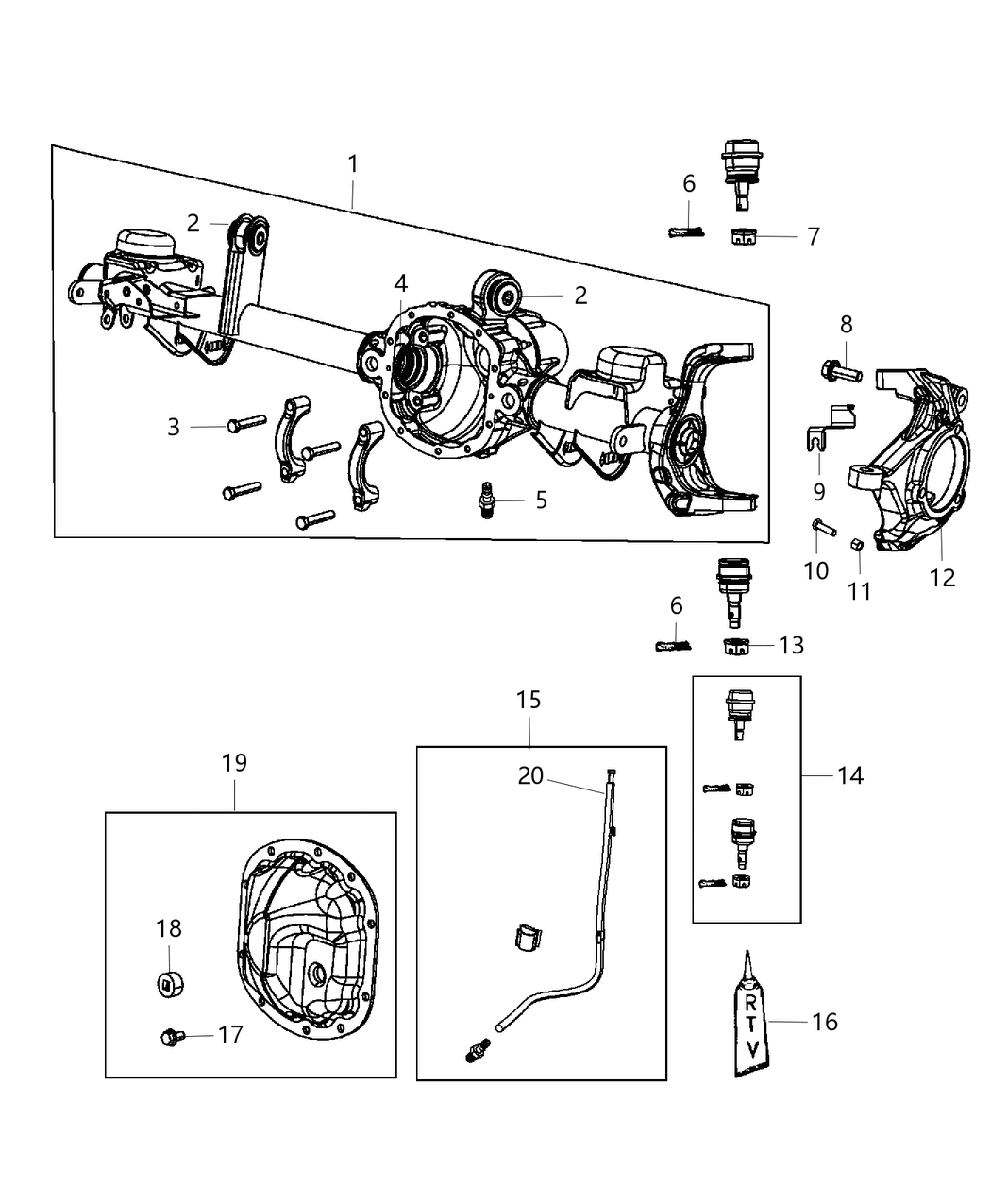 Mopar 68304510AA Housing-Axle