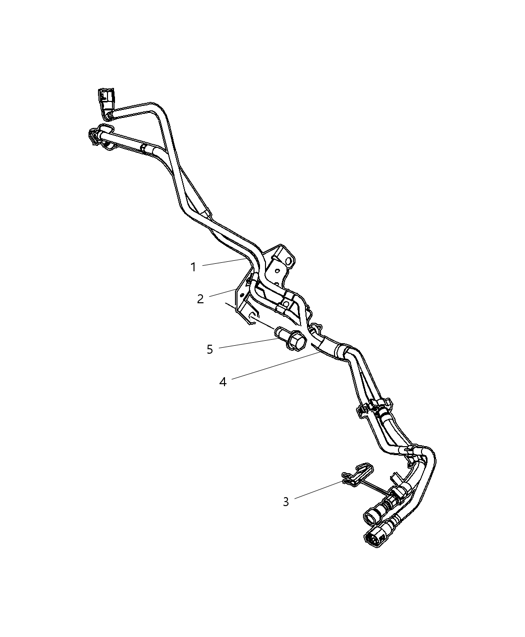 Mopar 52013612AD Tube-Fuel Supply And Vapor Line