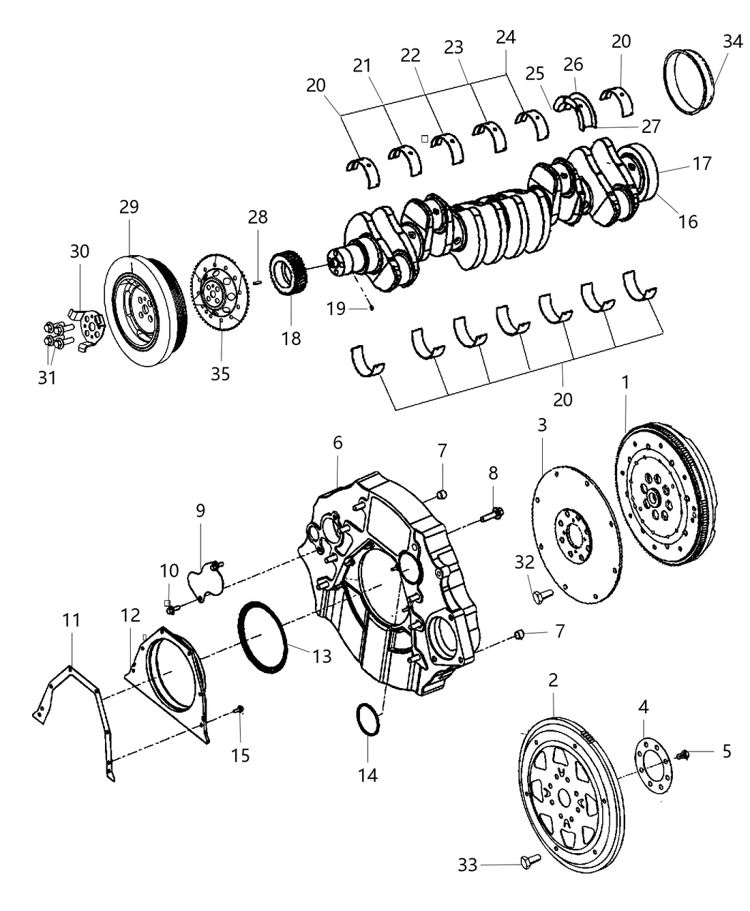 Mopar 4429273AB Bearing-Crankshaft