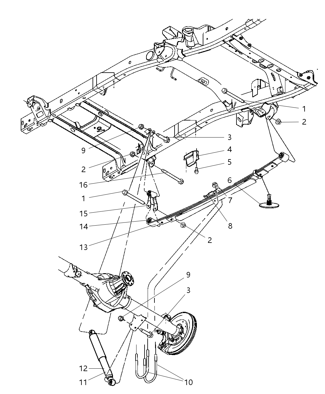 Mopar 68031697AB ABSORBER-Suspension