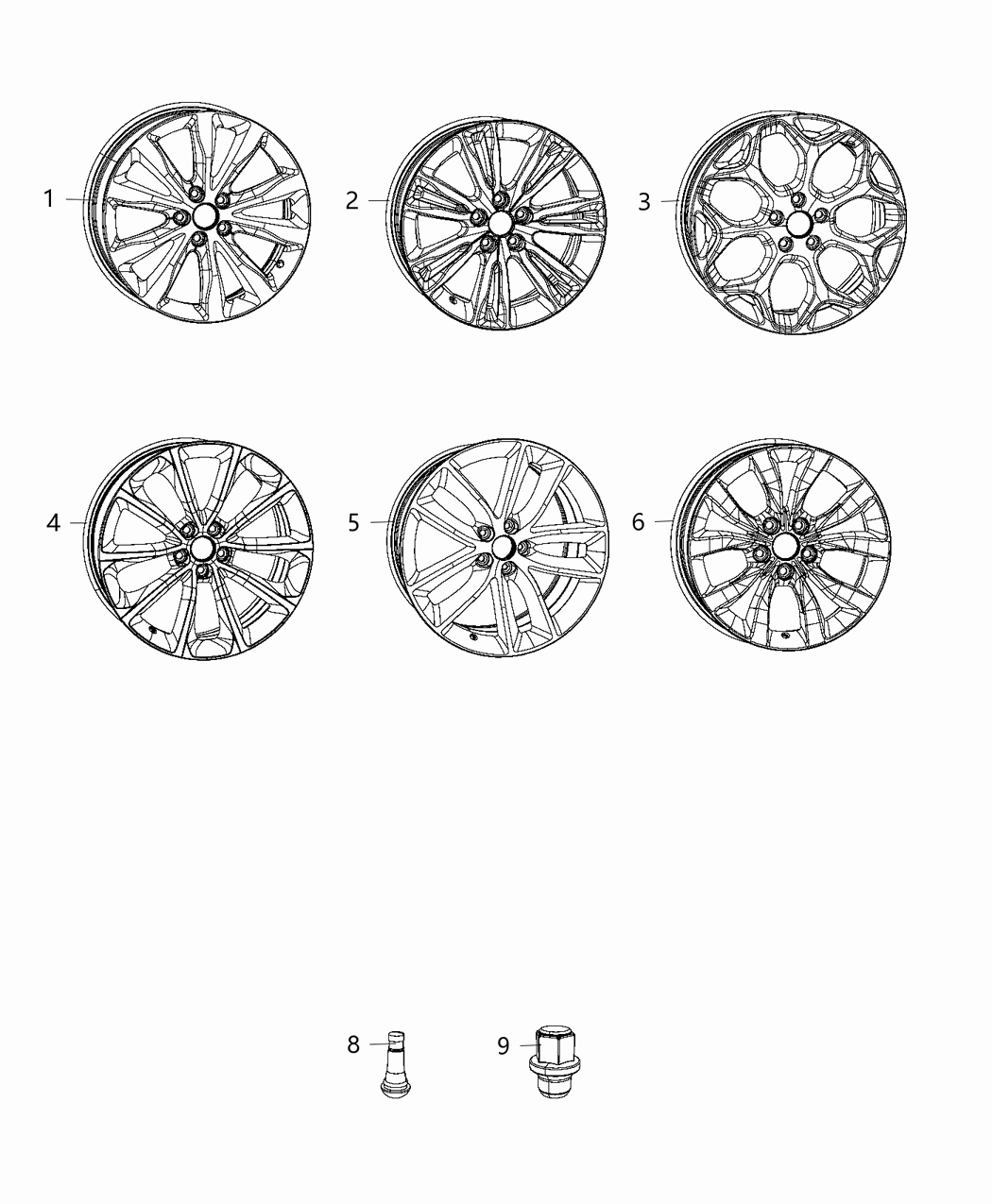 Mopar 5PQ10LS1AB Aluminum Wheel