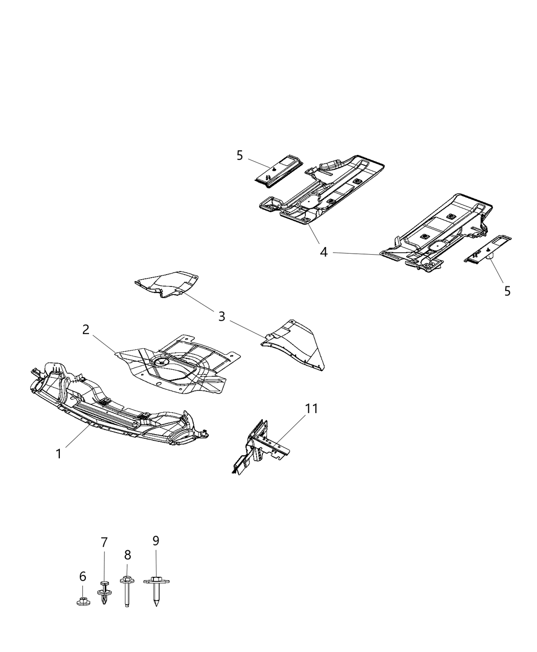 Mopar 4780809AG Shield-Torque Box