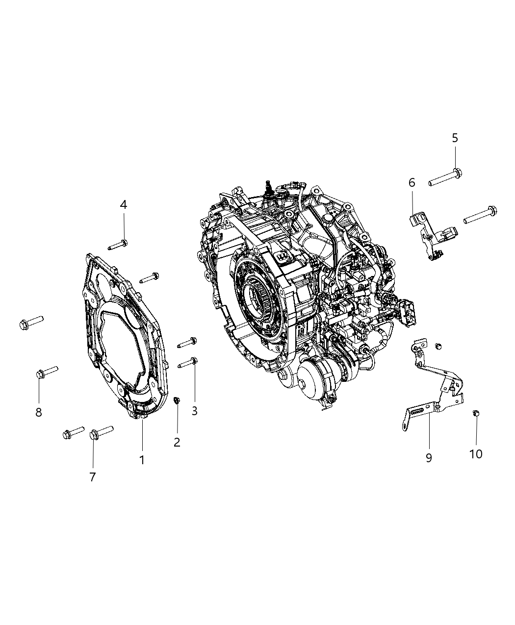 Mopar 6106304AA Bolt-HEXAGON FLANGE Head