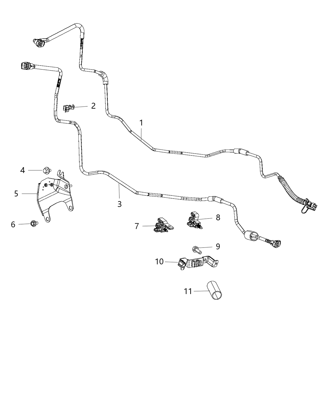 Mopar 57008353AA RETAINER-Fuel Tube