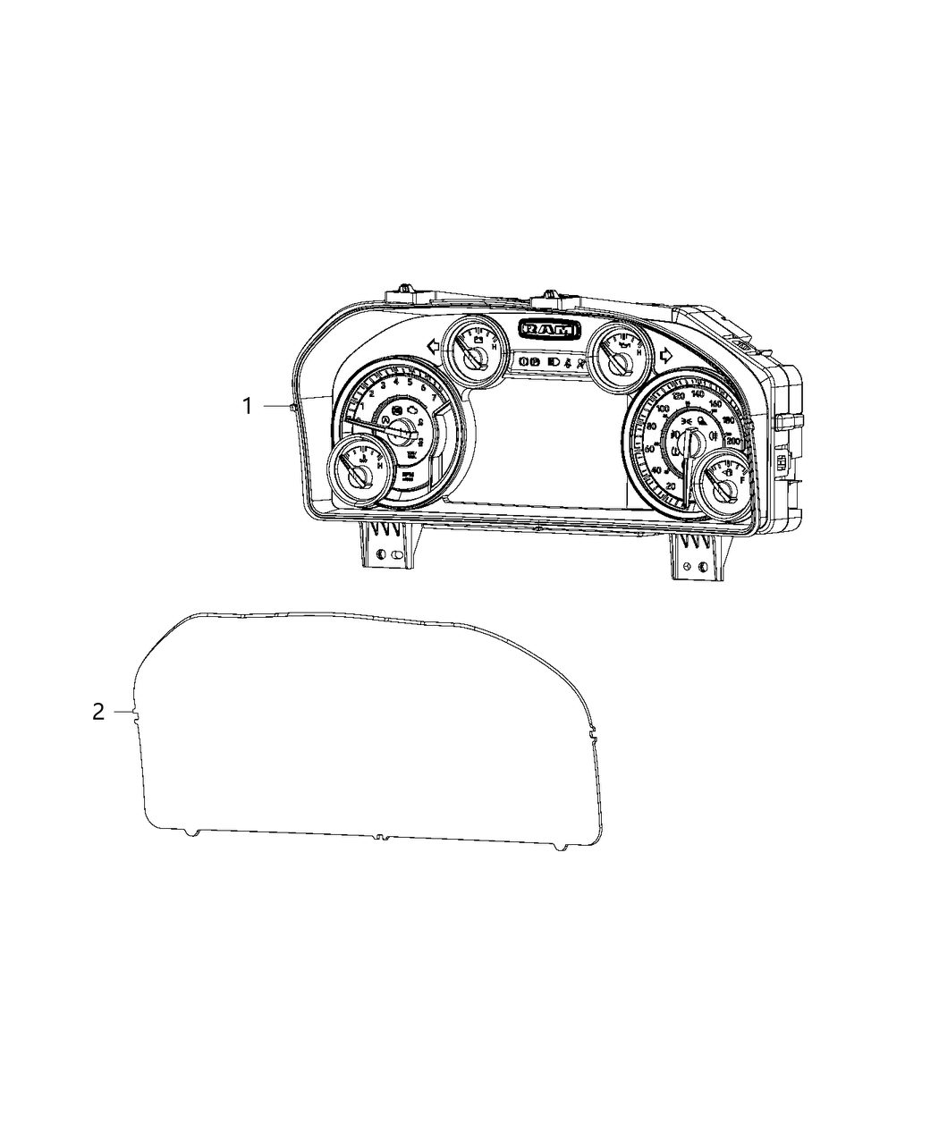 Mopar 68425842AA Instrument Panel