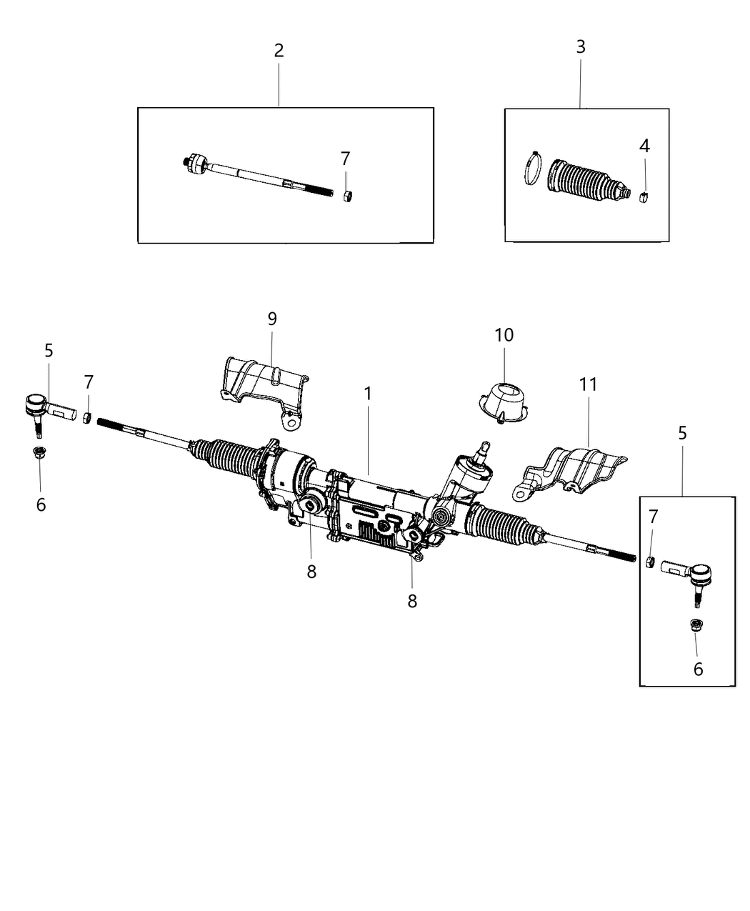 Mopar 5154743AI Gear-Rack And Pinion