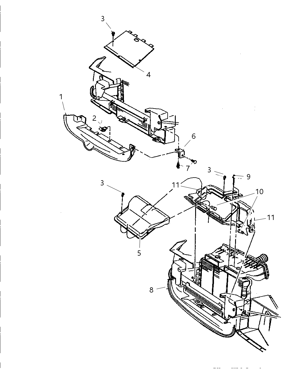 Mopar 4848143 BAFFLE-Radiator