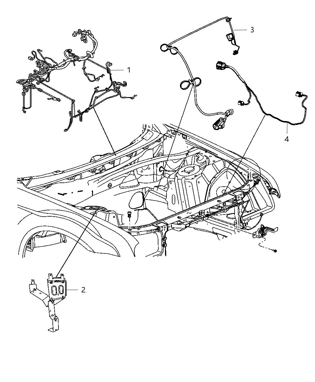 Mopar 68083959AA Wiring-HEADLAMP To Dash