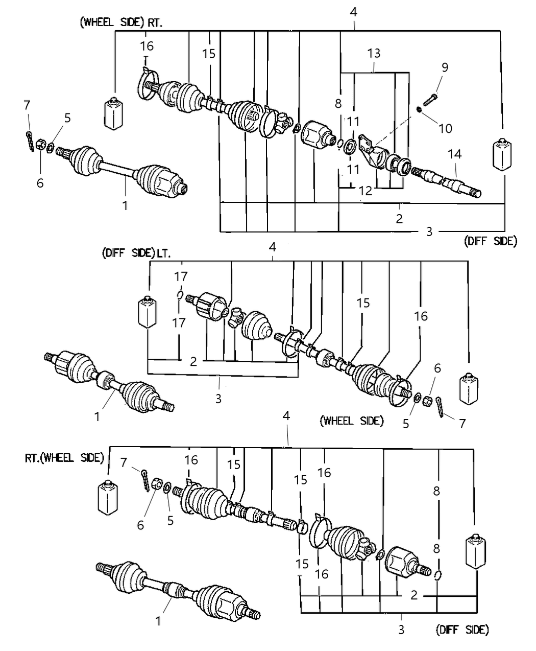 Mopar MR176781 Bracket Front Axle Shaft