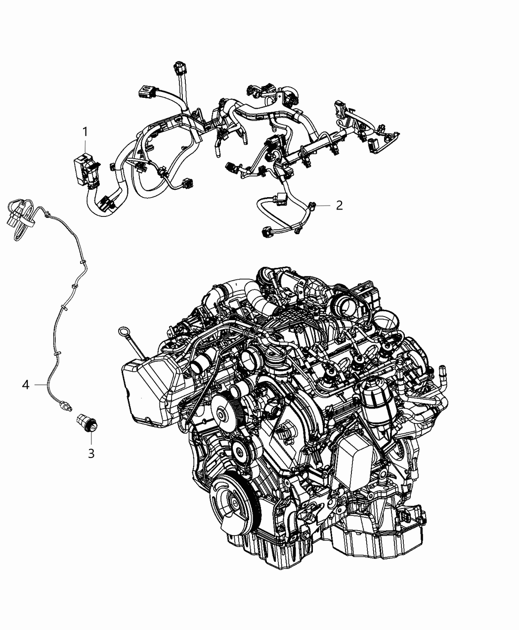 Mopar 68251965AA Wiring-INJECTOR