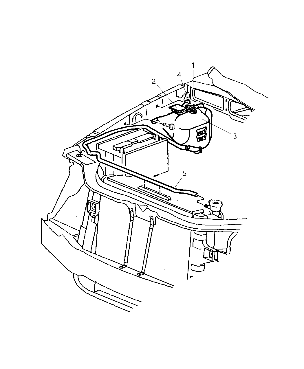 Mopar 52079858AA Tube-COOLANT Reserve Tank