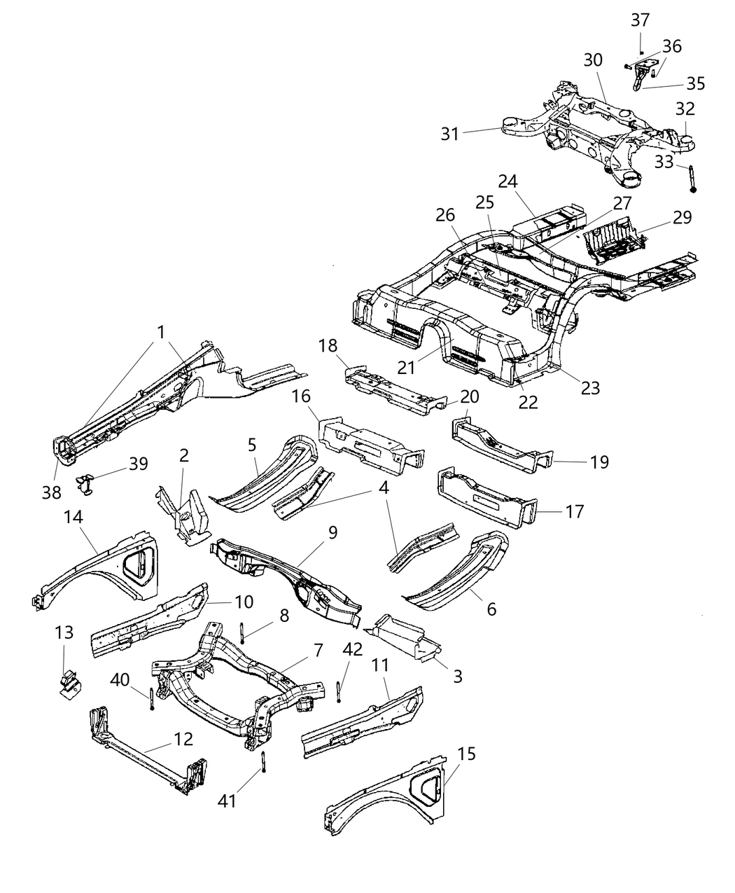 Mopar 68249077AA Bracket-CROSSMEMBER