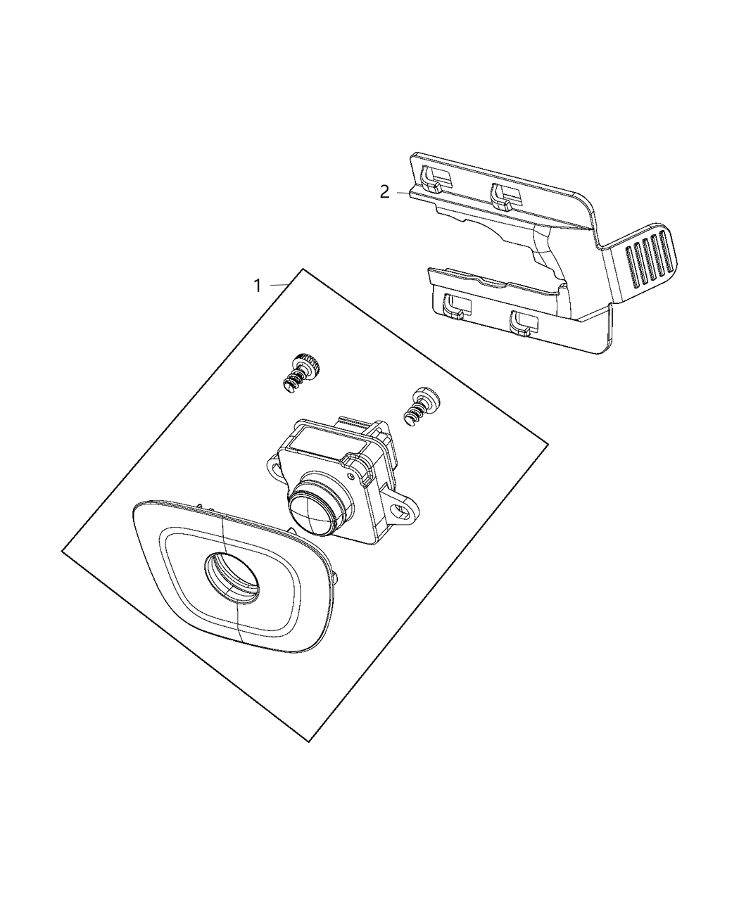 Mopar 5RC76FHGAF Camera-With Bezel