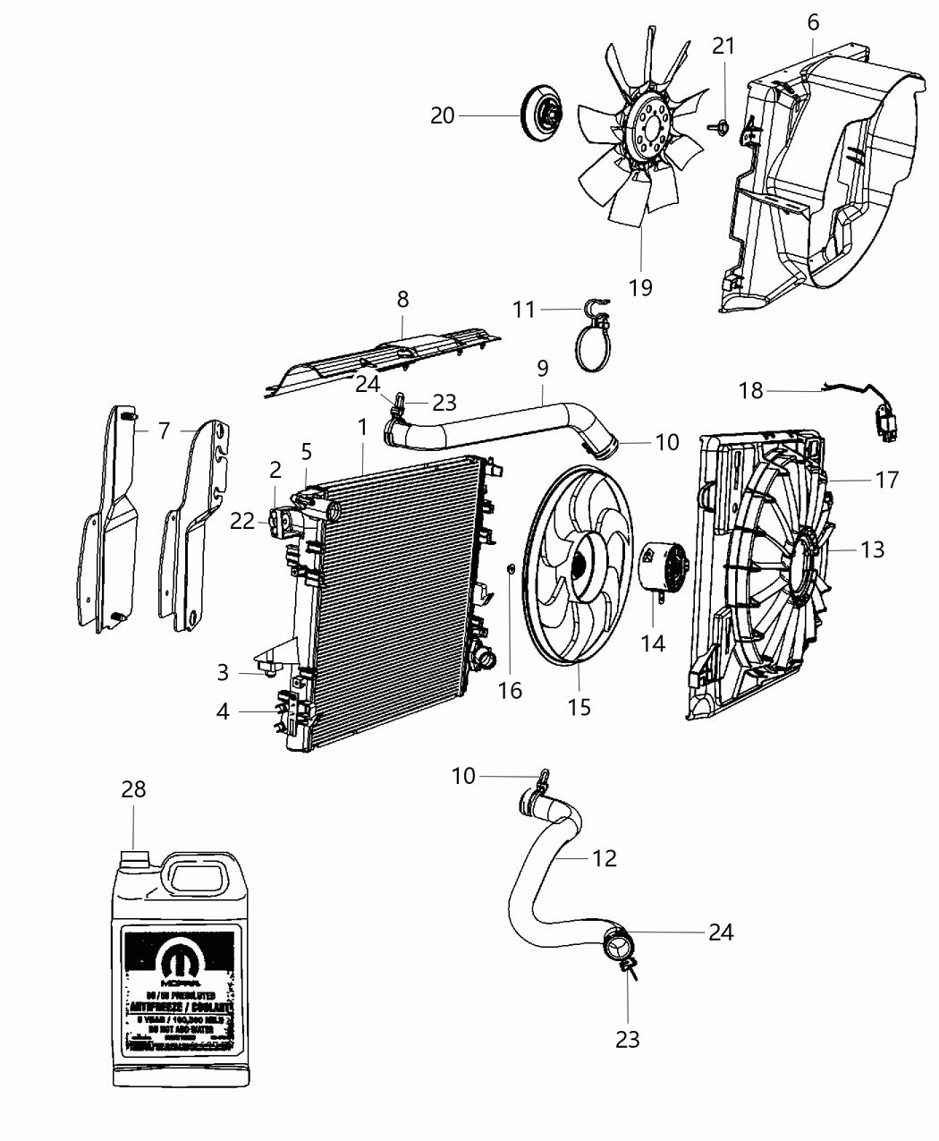 Mopar 68092542AA Drive-Fan