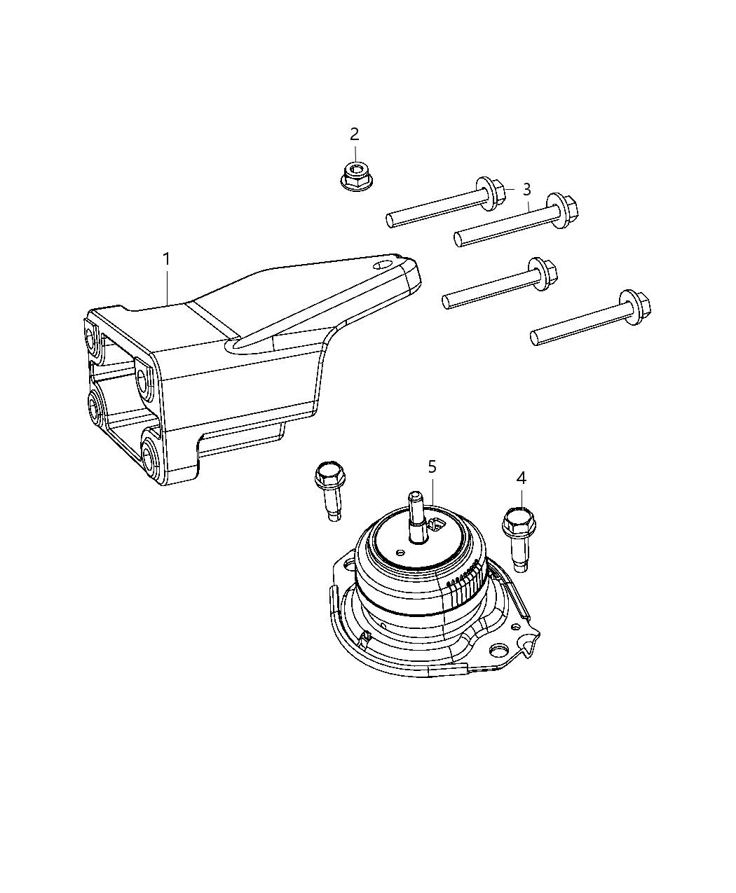 Mopar 68089774AA BUSHING-Engine Mount