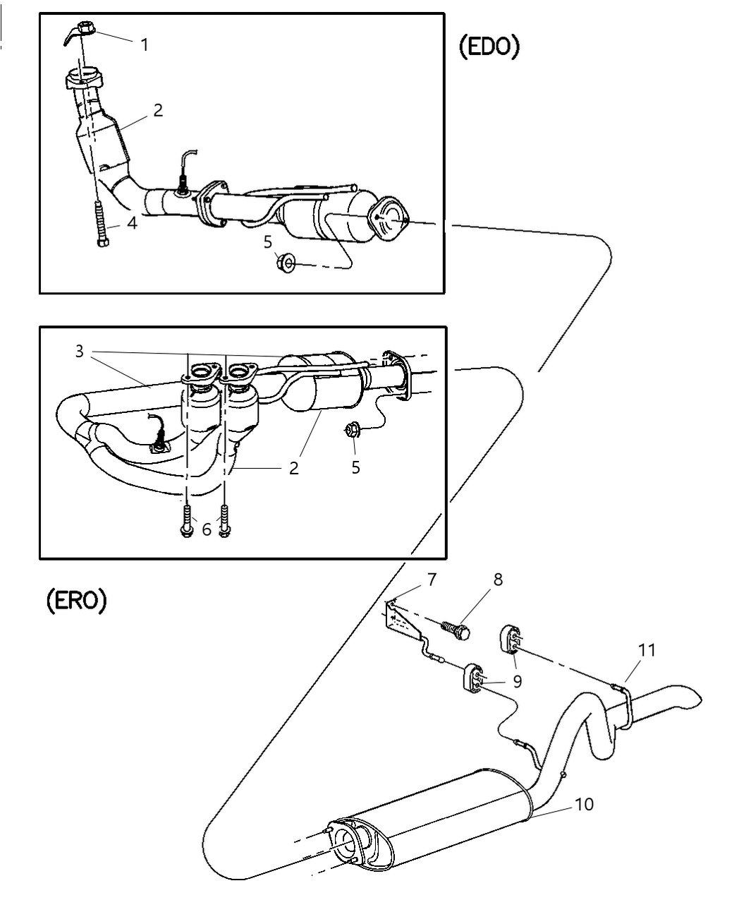 Mopar E0019391 Exhaust Muffler And Tailpipe