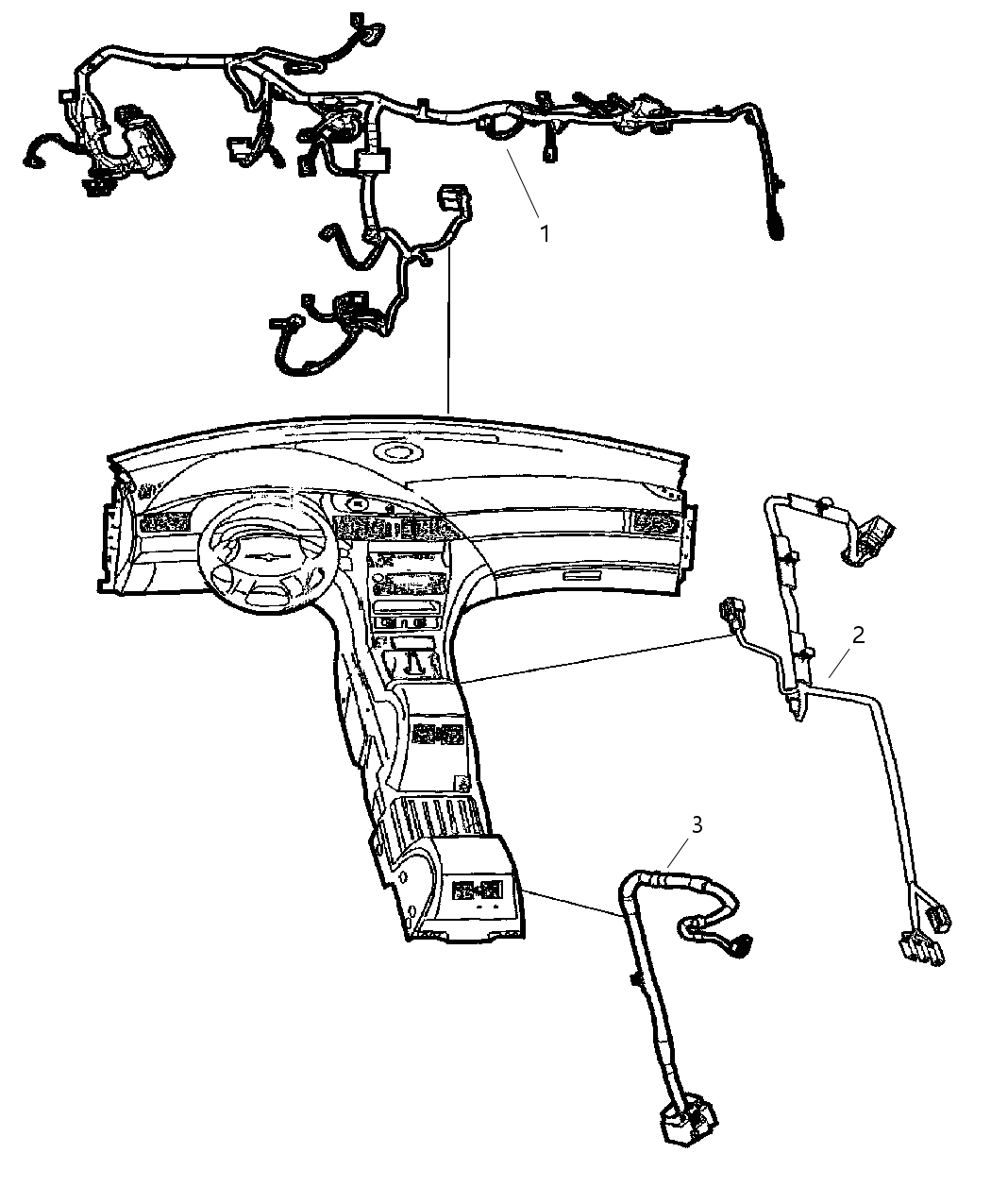 Mopar 4869421AB Wiring-Console