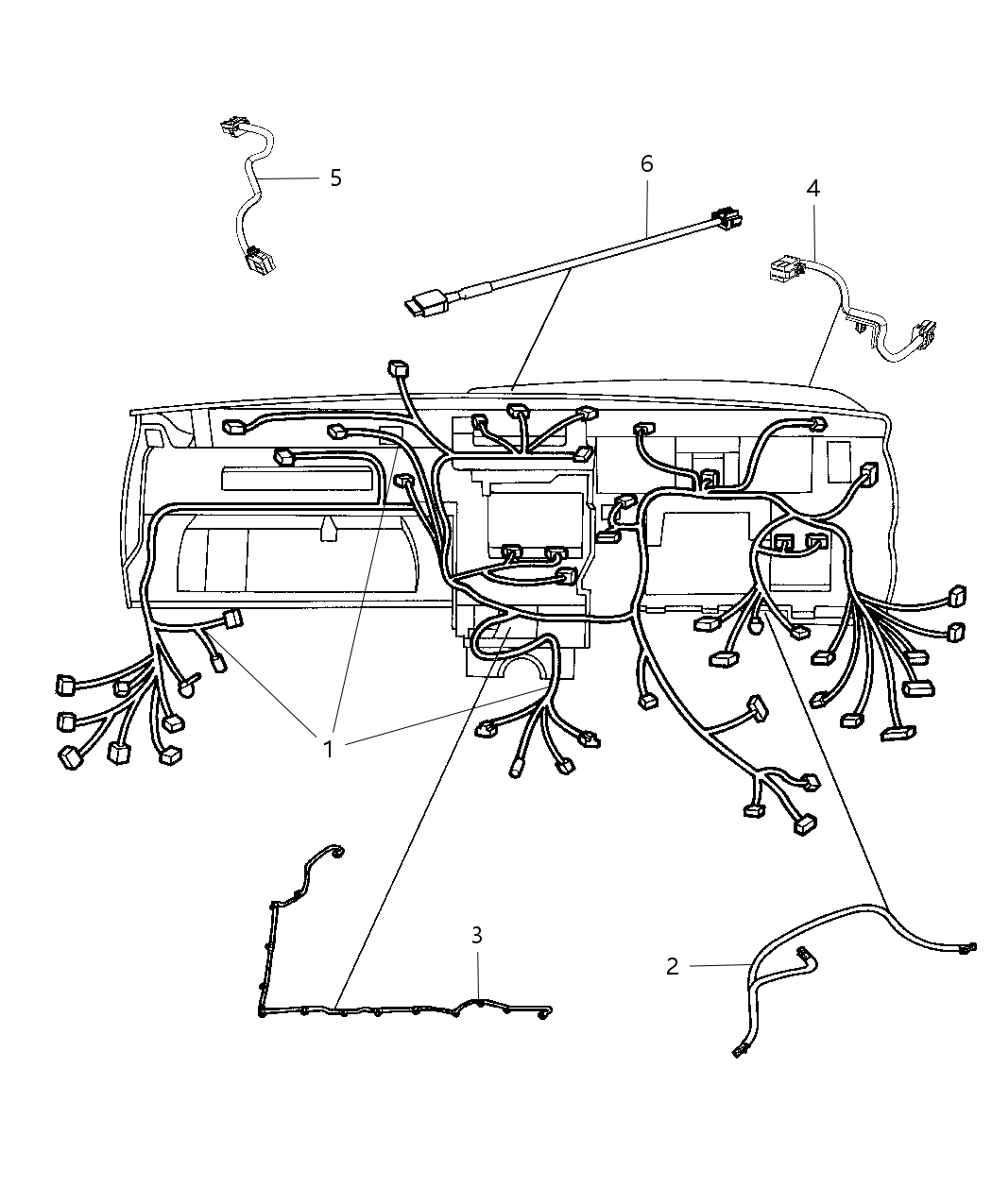 Mopar 68068873AK Wiring-Instrument Panel