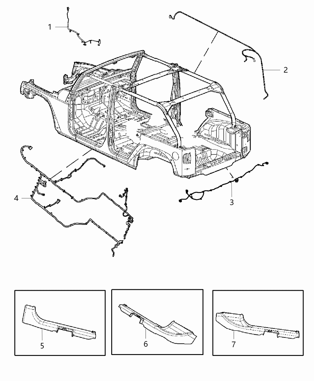 Mopar 68206225AA Wiring-Body