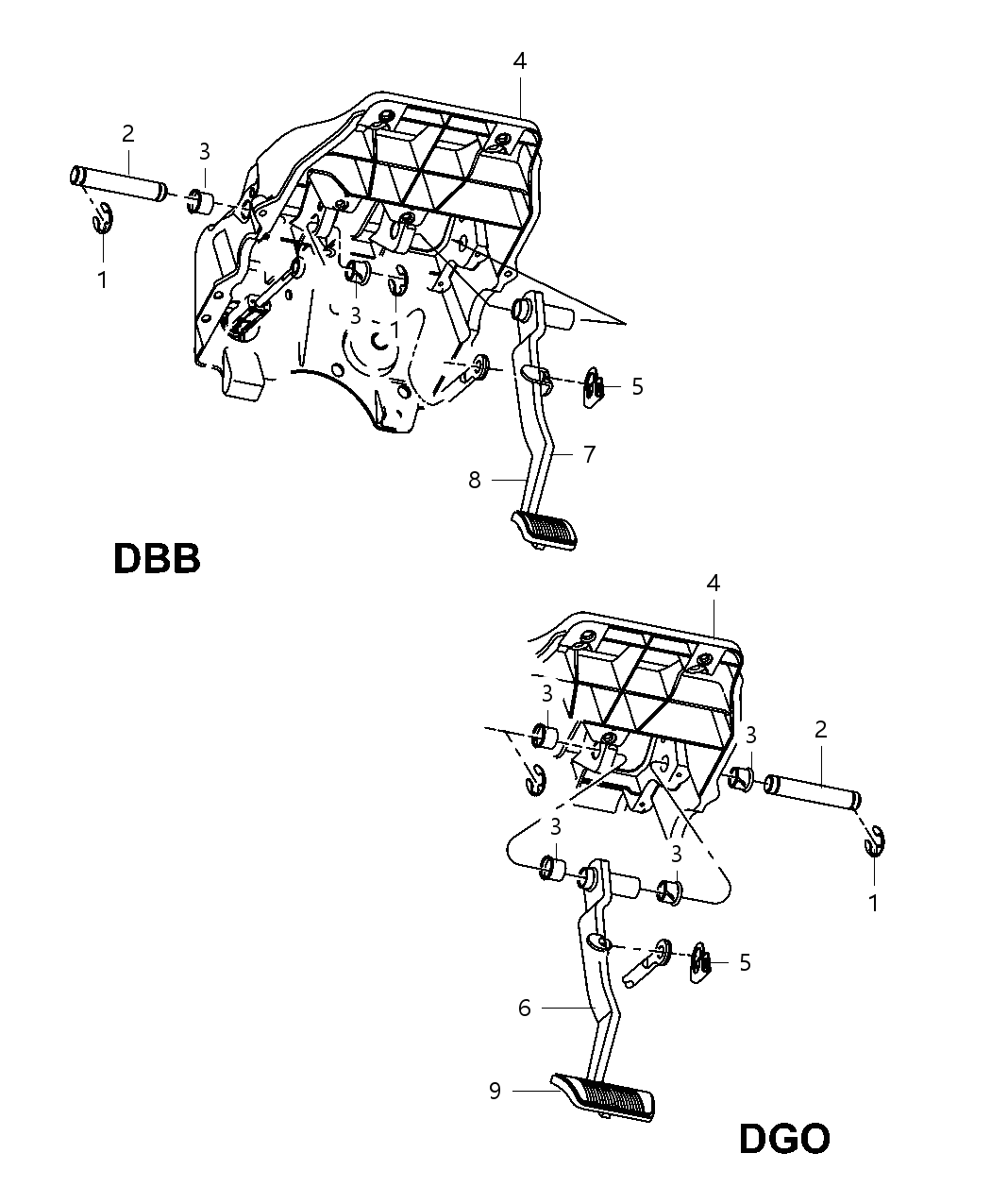 Mopar 68363105AA Pedal-Brake