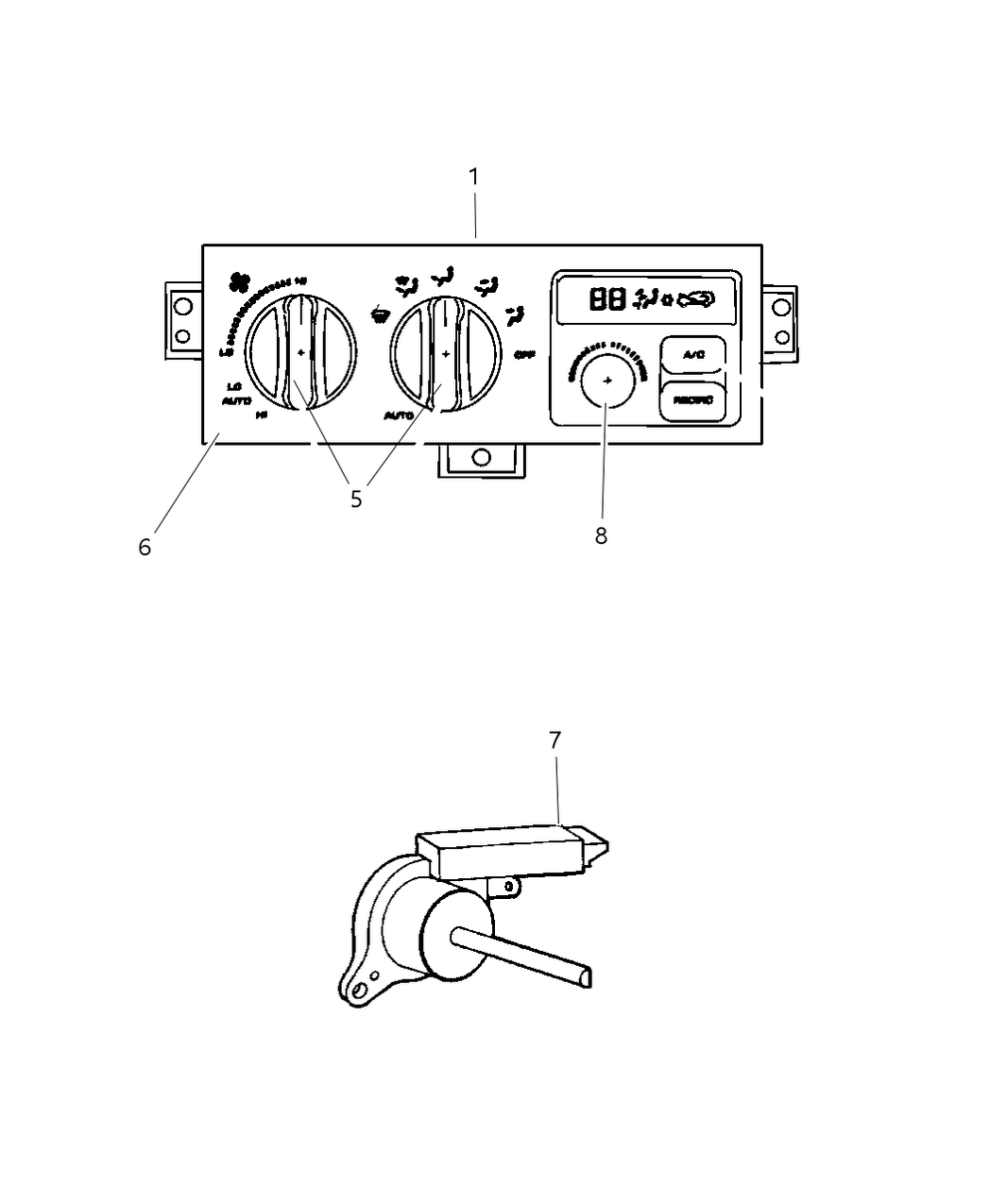 Mopar 5013122AA Valve A/C & Heater Vacuum