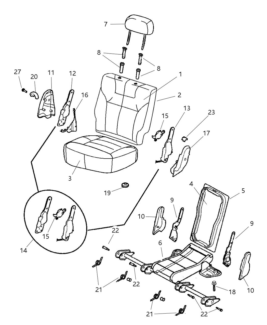 Mopar SQ871C3AA Retainer