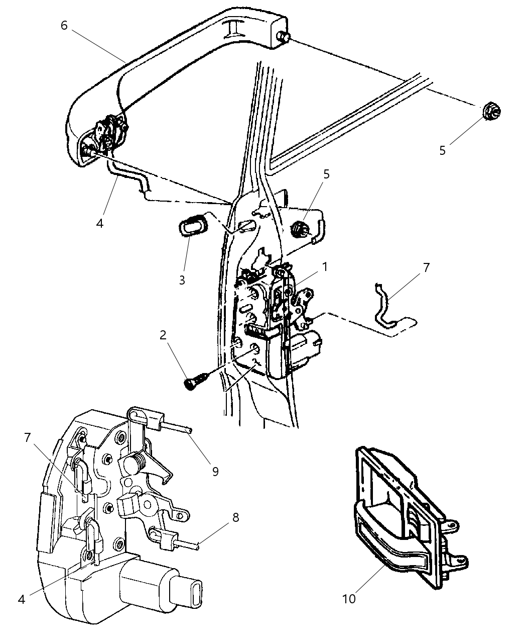 Mopar 55076227 Rod Outside Handle To LATC