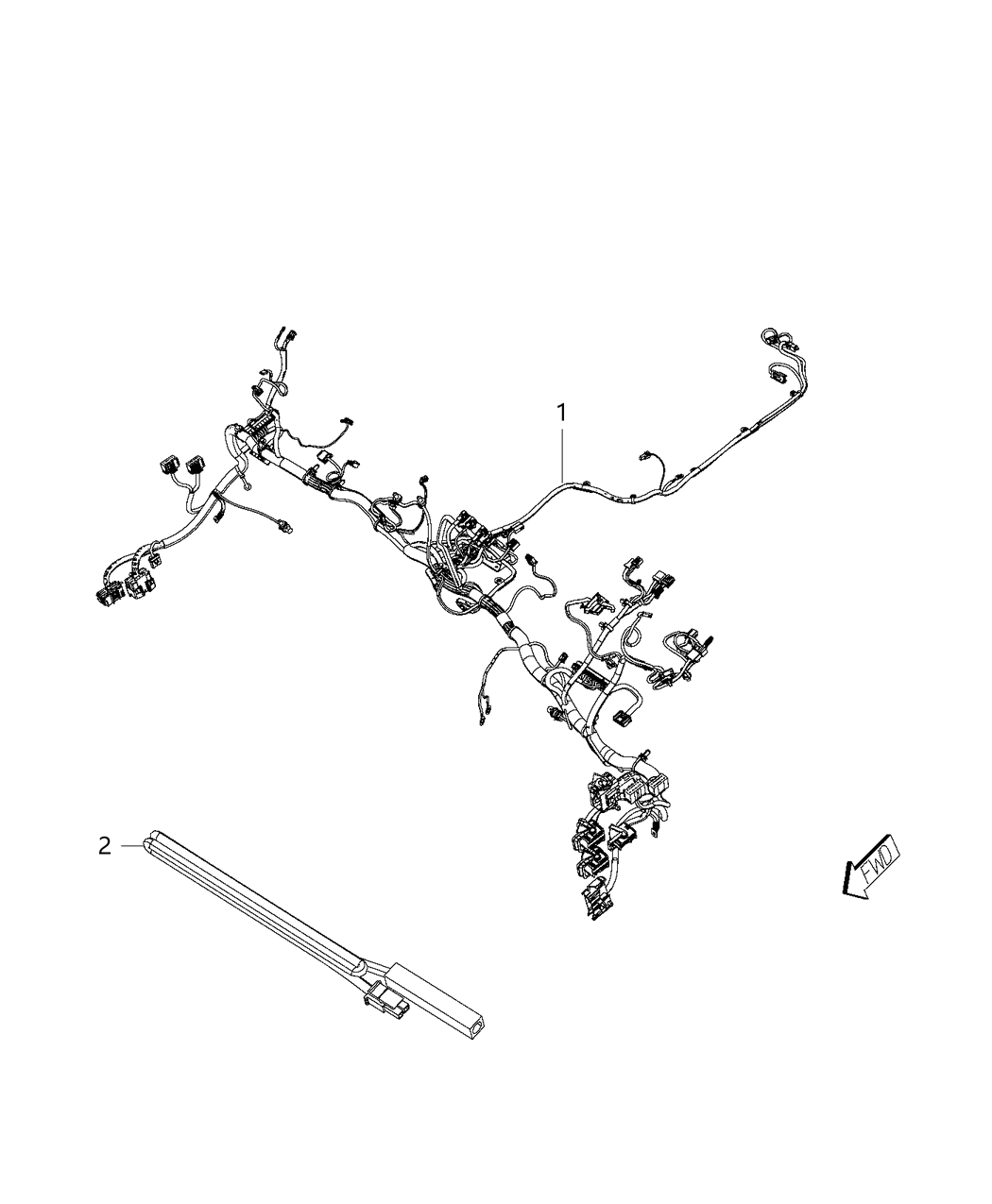 Mopar 5043076AB Wiring-Instrument Panel