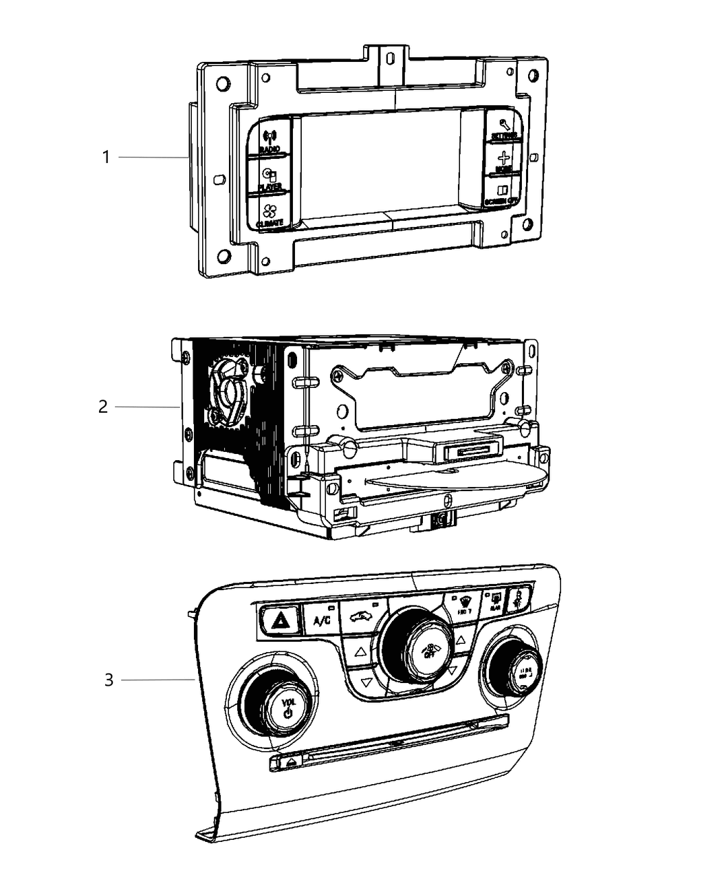 Mopar 5091367AQ Radio-Multi Media