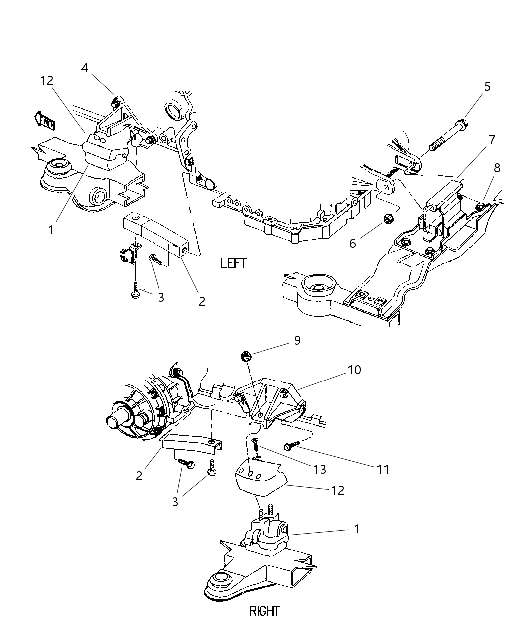 Mopar 4593349 Bracket-POWERPLANT Bending