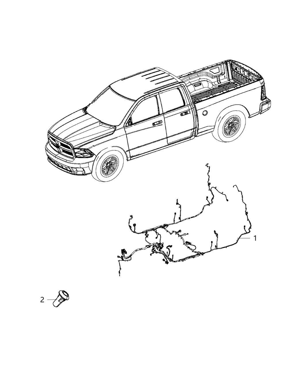 Mopar 68358809AD Wiring-Body