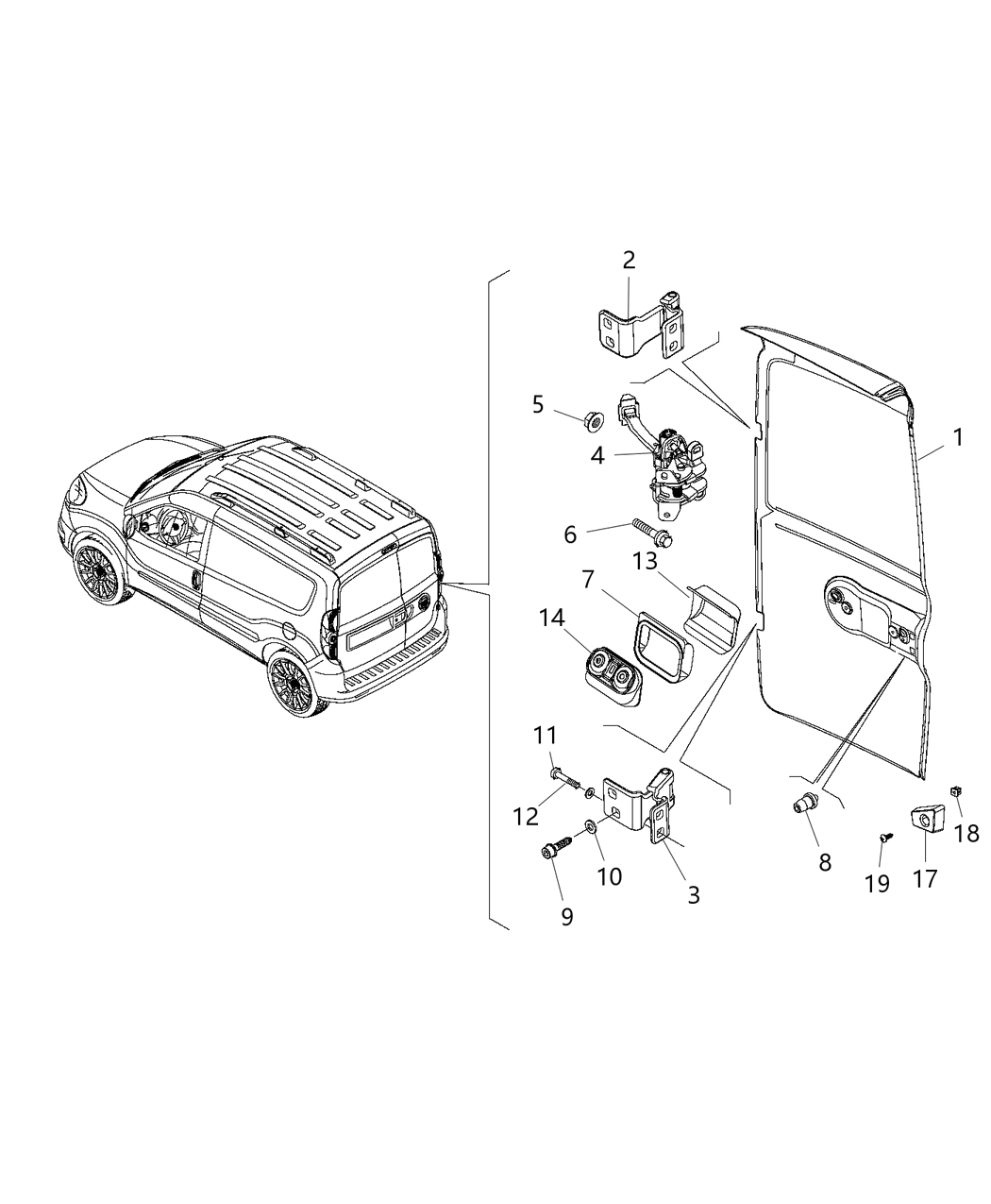 Mopar 68316120AA Bumper-Door