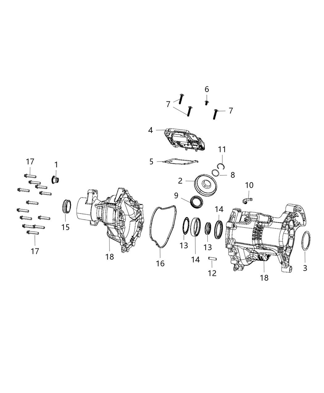 Mopar 68224122AB Gasket-Transfer Case