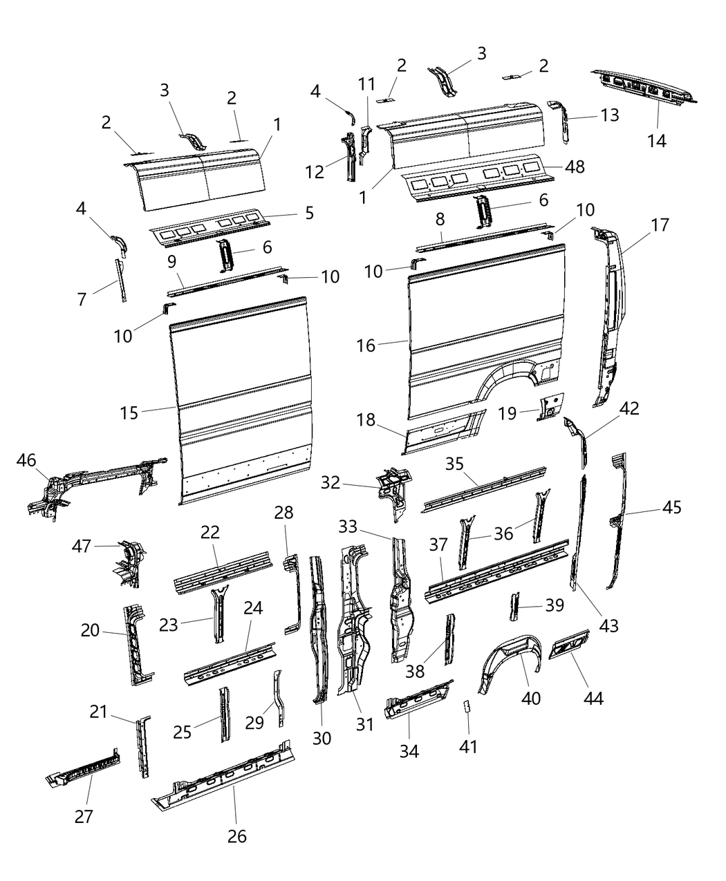 Mopar 68167274AA Bracket-Roof To Body