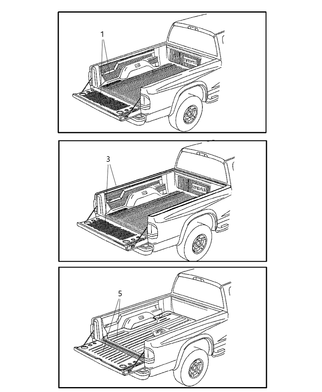 Mopar 82204301 Mat Kit-Bed - Exterior